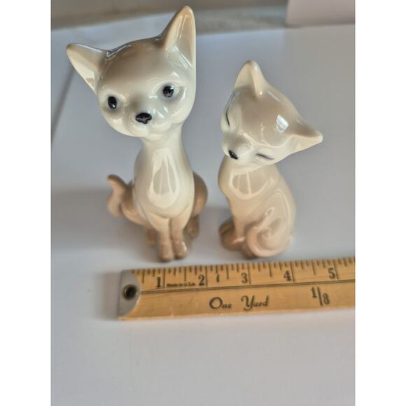 Vintage Otagiri Siamese Cat Figurines Set of 2 Mid Century Made In Japan 1950's - Picture 7 of 8